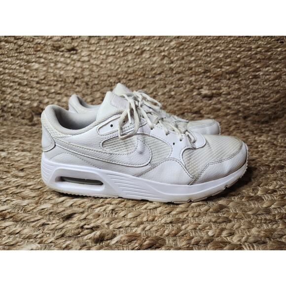 Nike Air Max SC CW4554-101 Sneaker Women US 10 White Leather Running Shoes - Picture 4 of 8